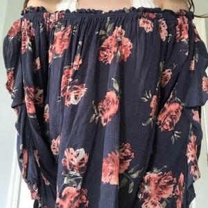Off The Shoulder Floral Top!